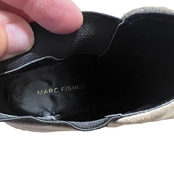 MARC FISHER Suede Western Yale Chelsea Boot in Camel Tan Size 8M - Picture 6 of 8